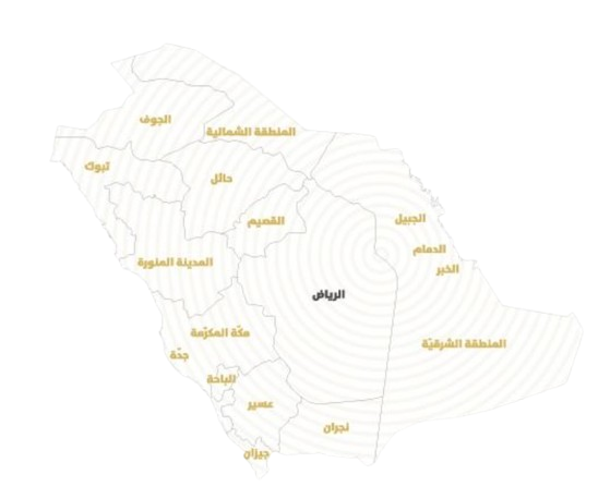 خريطة المملكة العربية السعودية